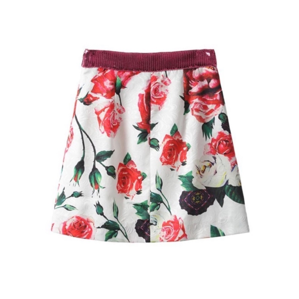 The Bryn Sequin Floral Skirt - Picture 4 of 10